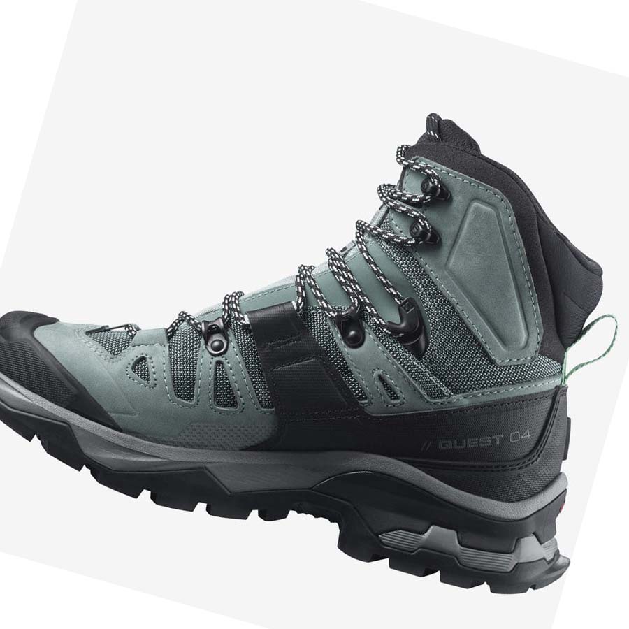 Salomon WoQUEST 4 GORE-TEX Kadın Yürüyüş Ayakkabısı Mavi | TR 2781VRW